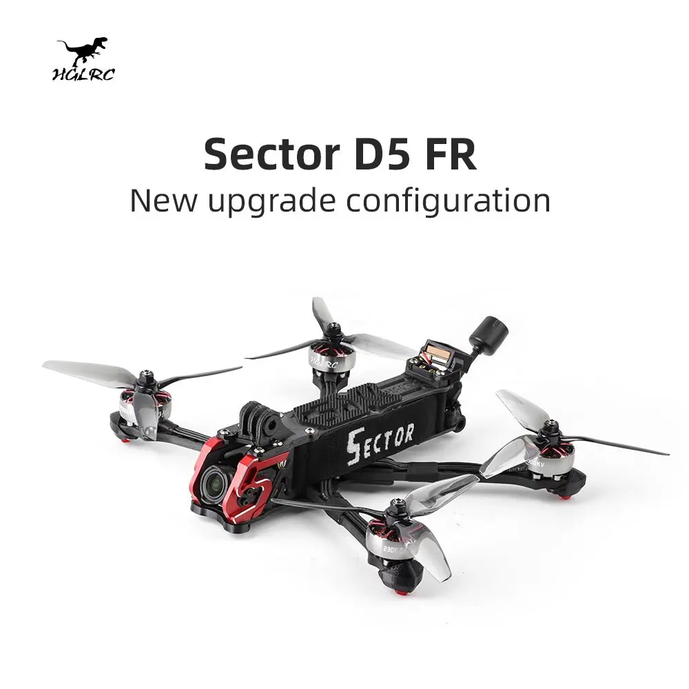 HGLRC Sector 5-calowy FPV Quad X5 (Squashed X) / D5 (DeadCat) F722 MINI 60A 2306.5 1900KV 6S 800mW VTX / VISTA HD / O3 Air Unit HD