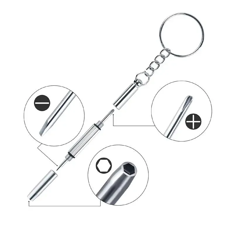 500-teiliges Reparaturwerkzeug-Set für Brillen, Sonnenbrillen, mit Schrauben, Nasenpads, Ohrbügel, Schraubendreher, Muttern, optische Teile, sortiert – Detail 3