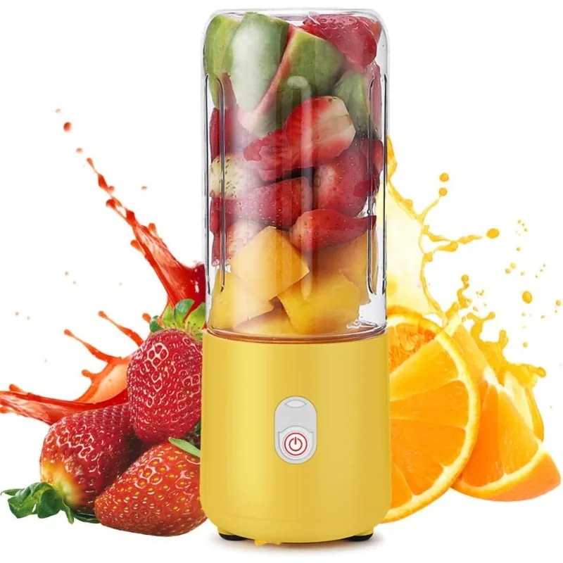 Portable Blender Cup,Mini Blender Portable,Personal Blender For Shakes And Smoothies 500ml For Making Fruit Juices And Smoothies