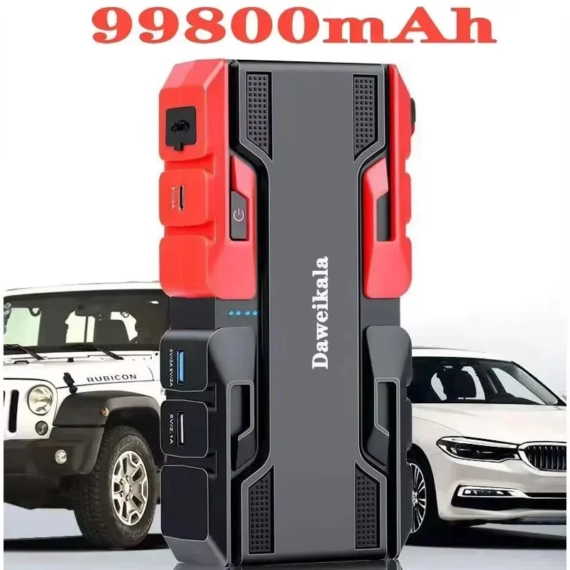 3200A Jump Starter Power Bank Portable Charger Starting Device For 8.0L/6.0L Emergency Car Battery Jump Starter