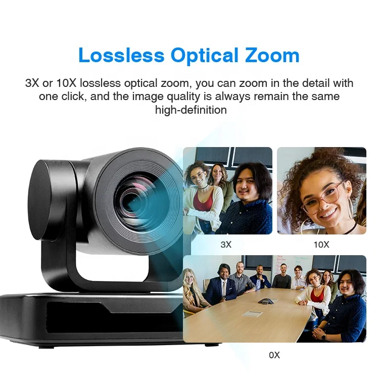 Anywii Factory Gorąca Wyprzedaż System Konferencyjny PTZ z 10-krotnym Zoomem Optycznym HC702U-10 Kamera Konferencyjna PTZ 1080p do Kościoła