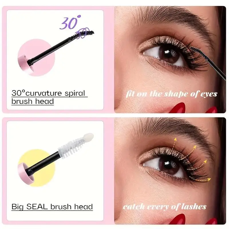 1PCS wasserdichter DIY-Wimpernverlängerungskleber und -versiegelnder Wimpernkleber für Wimpernverlängerung 2-in-1 langlebige starke Wimpern