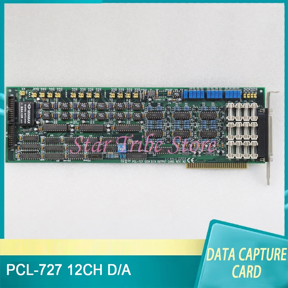 1Pcs PCL-727 12CH D/A OUTPUT CARD Data Capture Card I/O Channel Digital Output Card