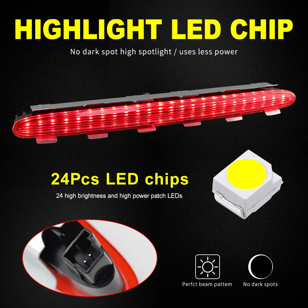 LED High Mount Stop Signal Lamp Third Tail Brake Lights Fit For Mercedes Benz CLK W209 2002-2009 2098201056 Car Accessories