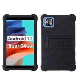 PRITOM Tronpad B8 / NEWISION VOLENTEX L8 8인치 태블릿 케이스용 보안 충격 방지 실리콘 스탠드