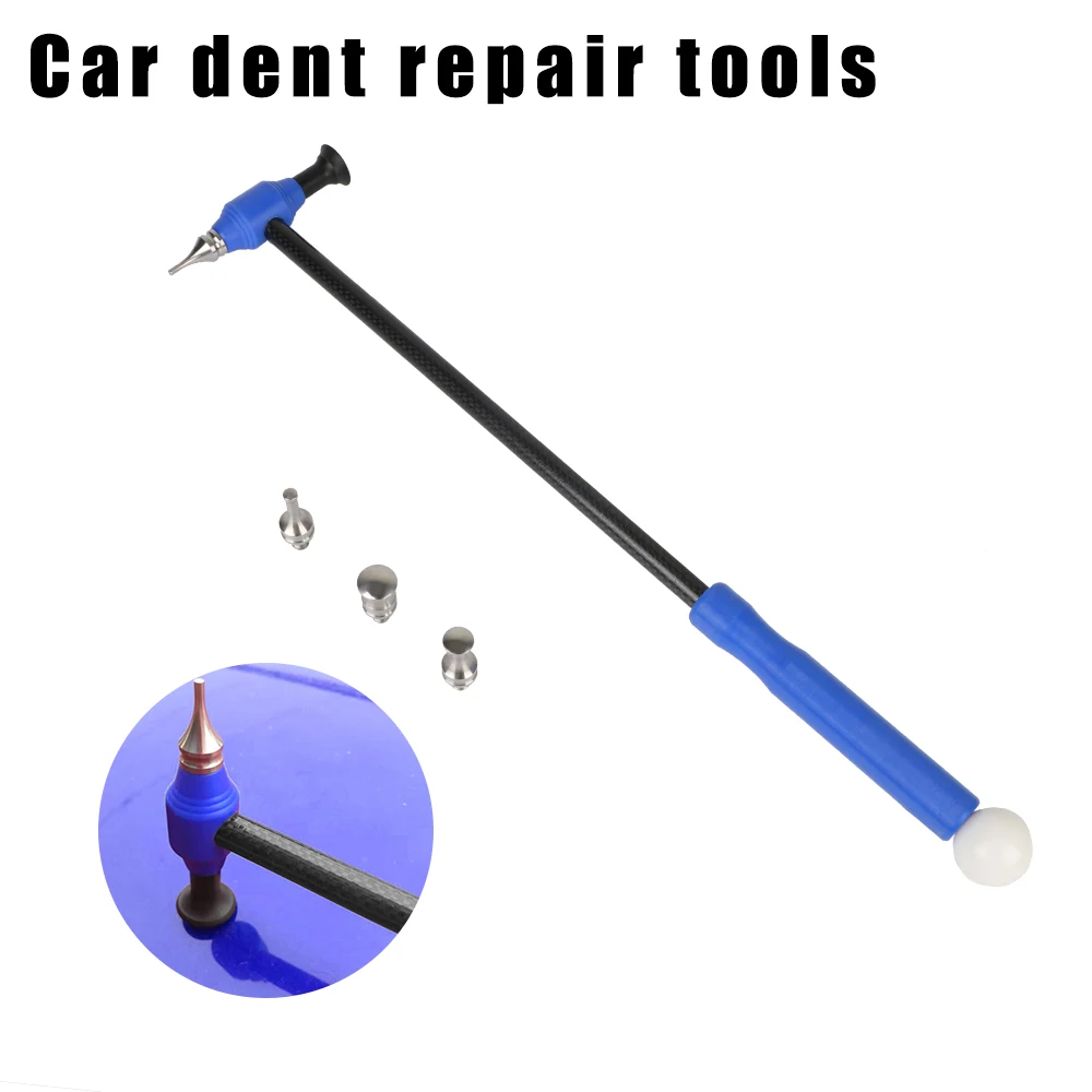Car Accessory Car Dent Repair Tool Titanium Alloy Tapper Hammer M8 Screw Portable with Carbon Fiber Handle Auto Body Repair Kit