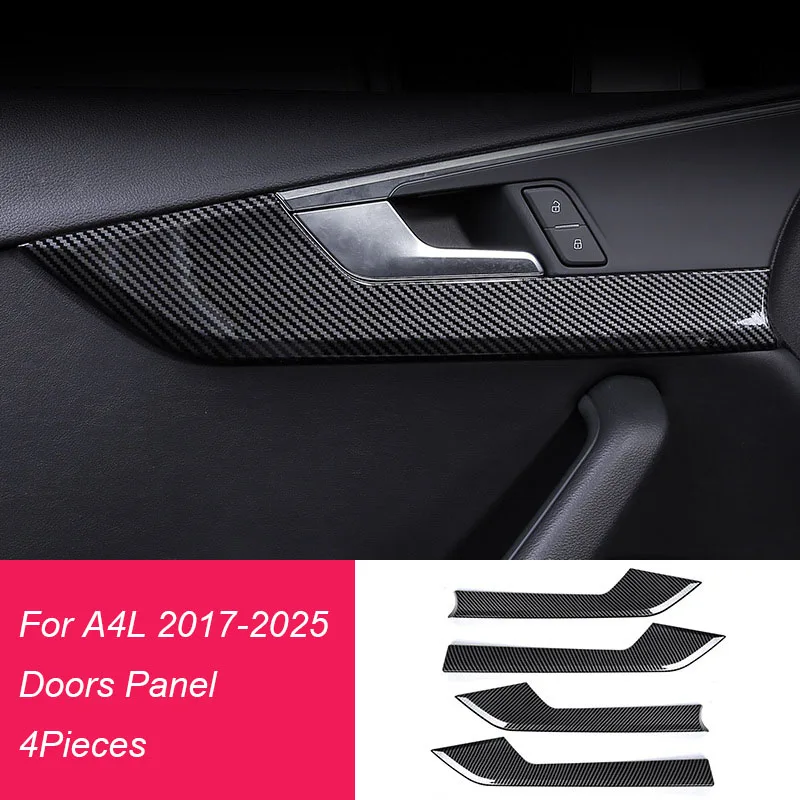 For Audi A4L B9 Sedan A4 Allroad Avant S4 A5 S5 2017 2018 2019 2020 2021 2022 2023 2024 ABS Carbon Fiber Overlays Interior Trim - Image 6
