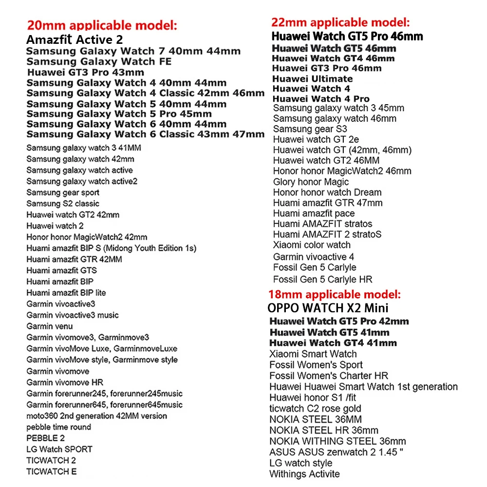 18/20/22mm Women Steel+resin Band for Huawei GT5 Pro 42mm OPPO X2 Mini Luxury Strap for Samsung Galaxy 7 40/44mm Amazfit Active2