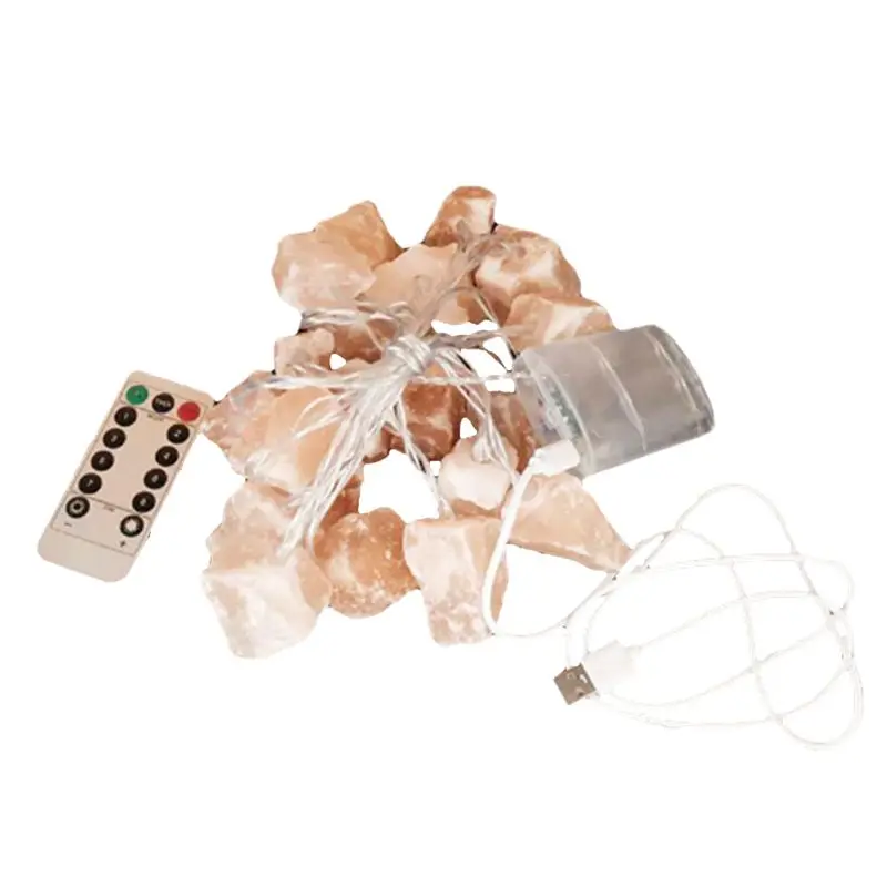 

ABJI-Himalayas Crystal Salt Lamp USB Led String Salt Crystal Lamp Atmosphere Atmosphere Lamp
