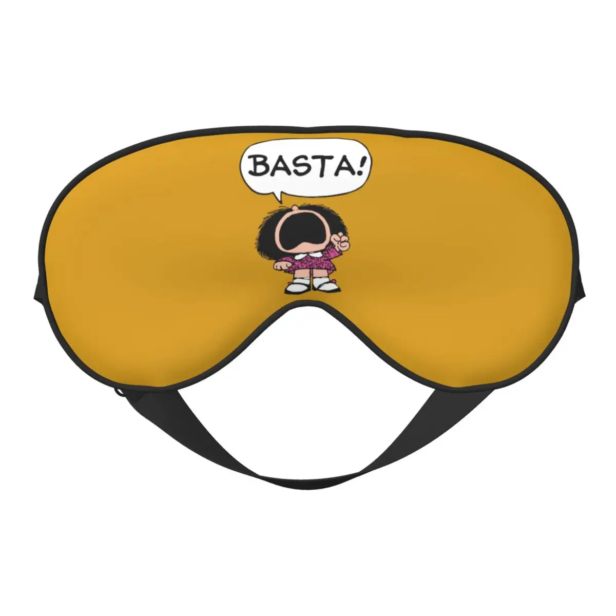 

Mafalda Basta Маска для сна для глаз Quino Аргентина Мультфильм Двусторонний сон Здоровье Чехлы для глаз для отеля Мужчины Женщины Регулируемая повязка на глаз
