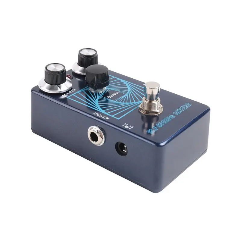 A99I-Guitar Bass Effect Pedal ELF SPRING REVERB, Analog/Digital Reverb, Creepy Tone, Vintage Echo, True