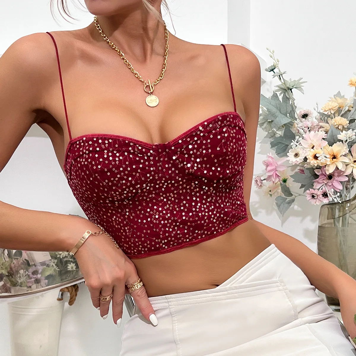 Spicy Girl Style Sexy Strapless Women's Camisole Vest Bra Tube Tops Underwired Fish Bone Bra Tight Fitting Corset Tops image 2