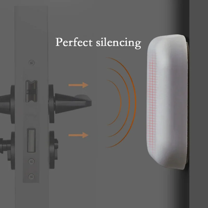 

Silicone Doorknob Bumper Pad, Shockproof Anti-Collision Door Crash Pad, Wall Protector Buffer for Home Door Protection