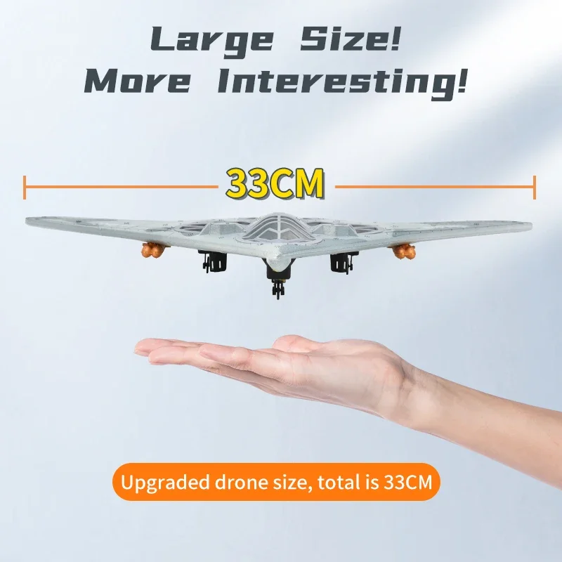 V19 RC Vliegtuig Schuimzweefvliegtuig Model 4-ASIS UAV Strategische Stealth Bomber Stijl B2 Stunt Fighter Afstandsbediening Vliegtuig Speelgoed Cadeau