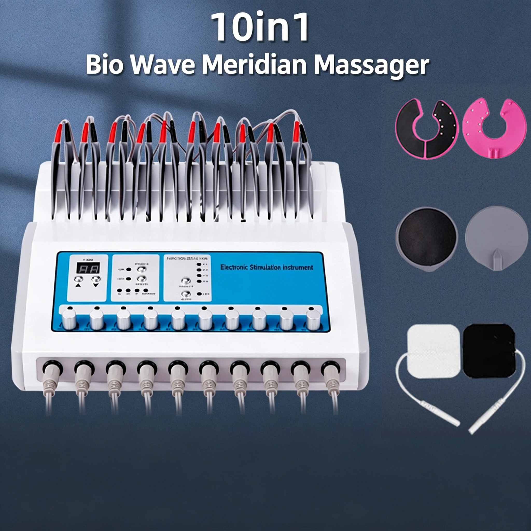 Desktop EMS current Meter for 10 Sets of Therapeutic and Health Acupoint Hot Compress Massage Parlors