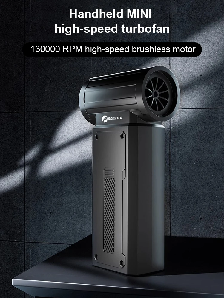 Poderoso USB recarregável elétrico Air Blower, Turbo Jet Fan, Brushless Motor, de alta velocidade, Violento Cabelo Secador, Poeira Blower, 130000 RPM