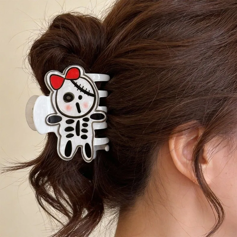 Halloween Hair Claw Clip Cute Cartoon Creativity Pumpkin Wizard Hat Modeling Hair Claw New Fashion Creativity Exquisite Clip