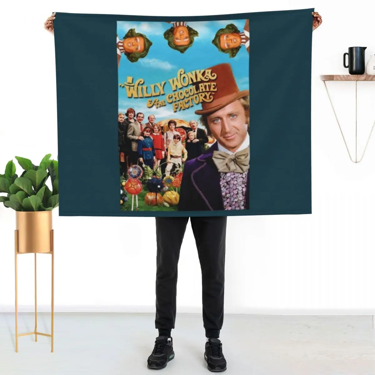 The chocolate factory Throw Blanket Moving sofa bed Bed covers Softest Beautifuls Plush Blankets