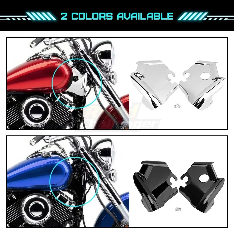 Motorcycle Neck Trim Covers Metal Accessories For Yamaha XVS400 Drag Star 96-17 XVS650 Drag Star V-Star 650 Custom Classic 97-03