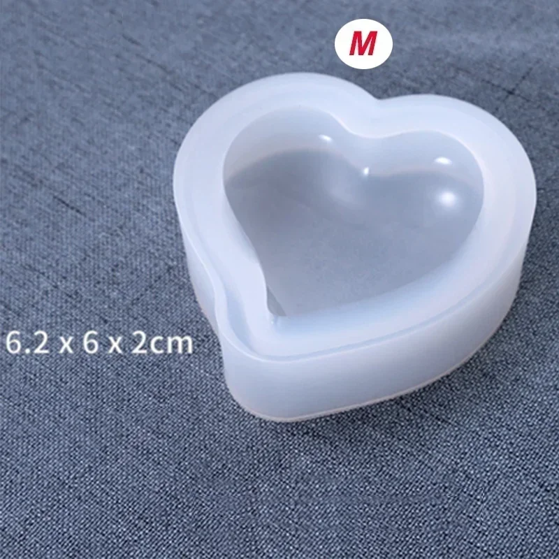 1 / 3Pcs Heart Shape Silicone Mold