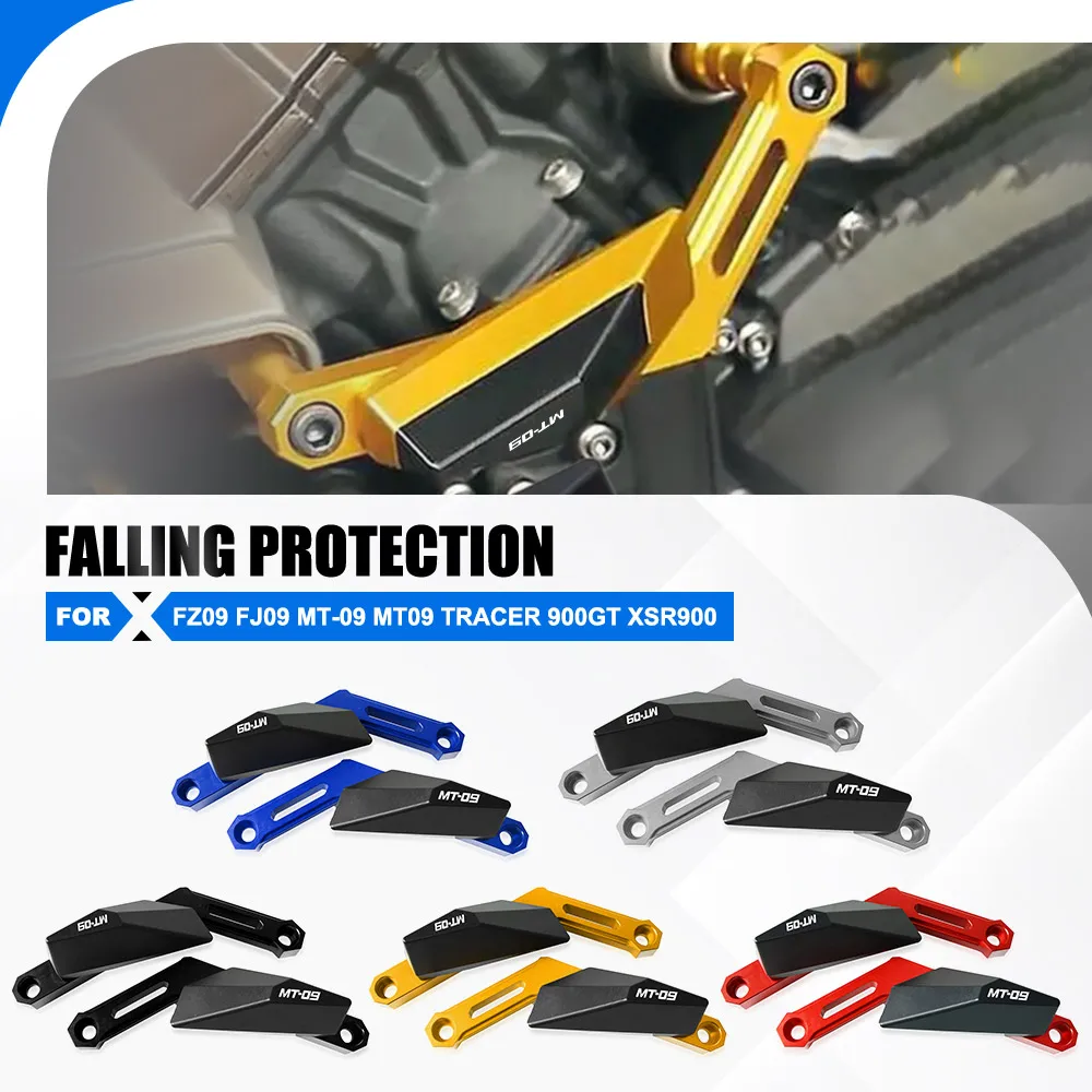 

For Yamaha FZ09 FJ09 MT-09 MT09 Tracer 900GT XSR900 Motorcycle CNC Falling Protection Frame Slider Fairing Guard Anti Crash Pad