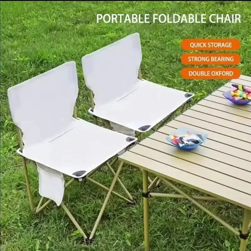 Outdoor Folding Chairs Leisure Hiking Picnic Stool Portable Chair Camping Beach Fishing Chair Travel Seat Outdoor Furniture image 3