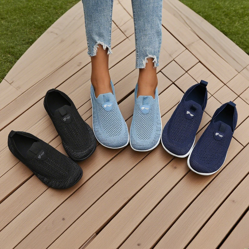 Zero Difference Shoes for Men and Women Wide Version Sports Walking Shoes Soft Sole Anti Slip Comfortable Running Tennis Shoes