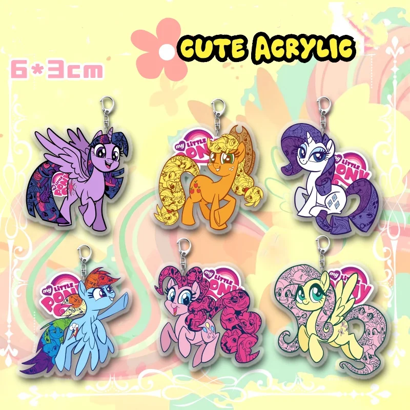 

Little Pony, peripheral keychain, Becky Apple, Acrylic, Children's Backpack Accessories, Anime Keychain Automotive Pendant
