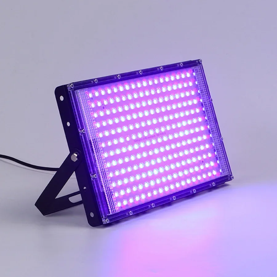 Luz LED ultravioleta de inundación para escenario, lámpara negra fluorescente de 395nm, 300W, 216 LED, para DJ, discoteca, fiesta, 1 o 2 paquetes