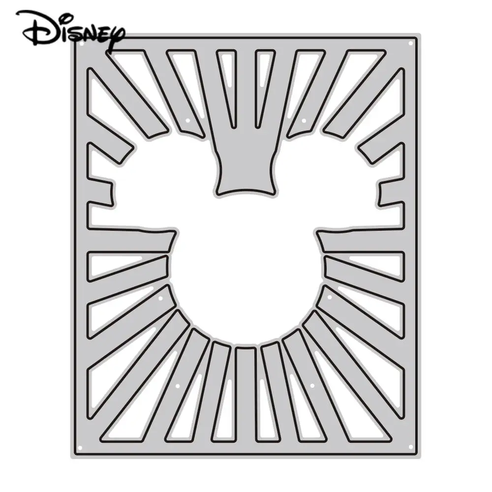 Mickey Mouse Starburst Metal Cutting Dies Disney Backgrounds Die Cuts DIY Scrapbooking for Card Making Embossing Cuts 2023 New