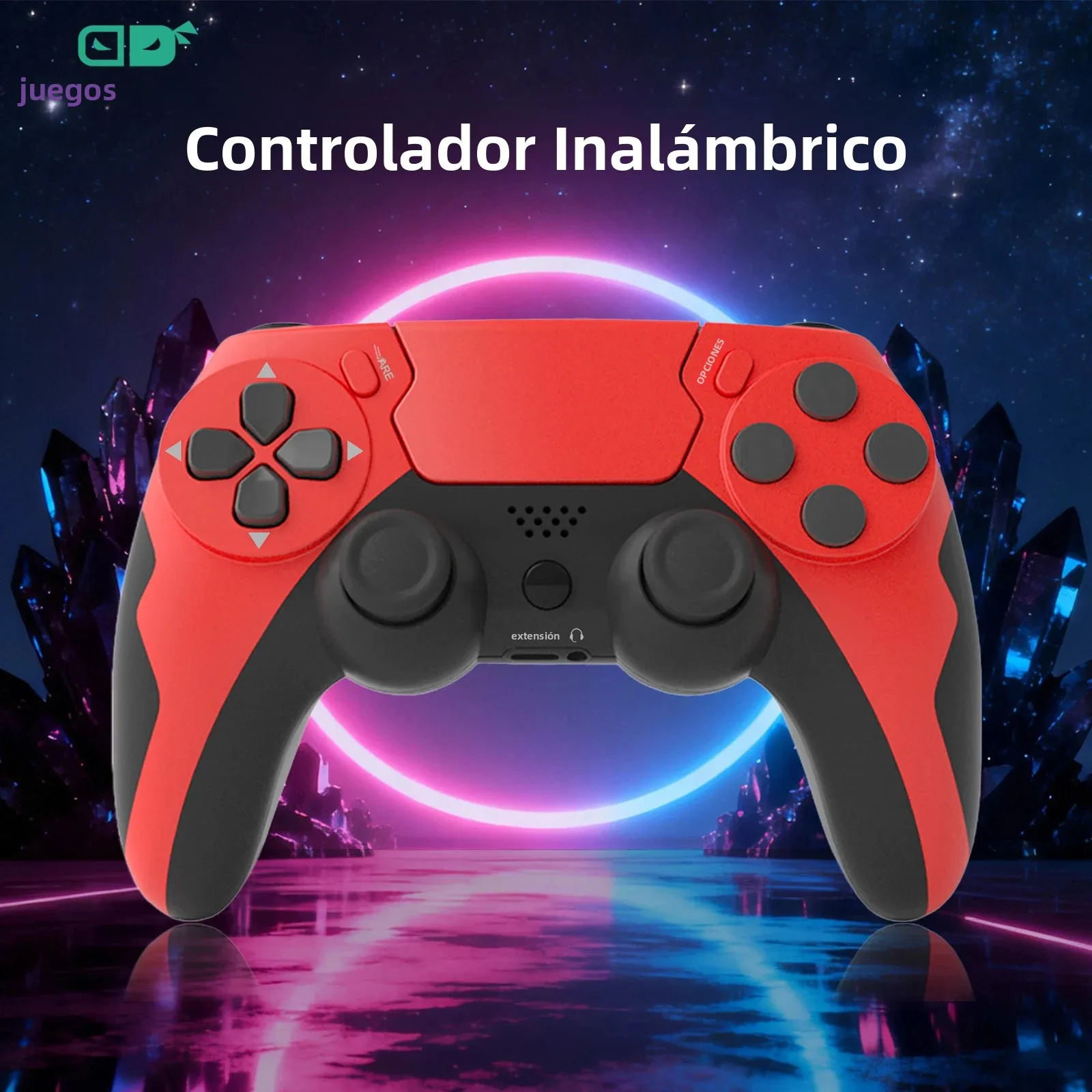 GAMINJA nuevo mando inalámbrico P48 con controlador de juego giroscopio de seis ejes para consola PS4 PS3 Joystick de PC de doble vibración