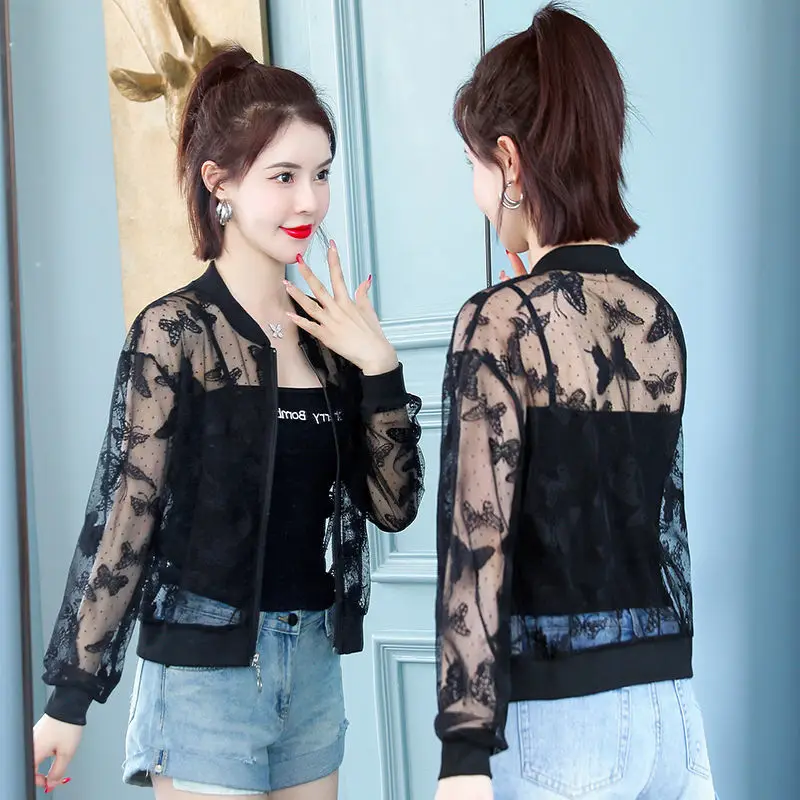 

Woman Style Shawl Female Air-conditioning Shirt Jacket Lady Hollow Out Short Lace Sun Protection Clothing Knitted Cardigans G146