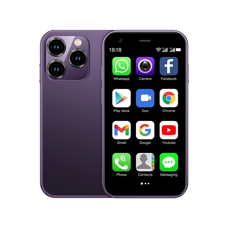 SERVO 15SE Mini Smartphone 3G WCDMA Android Systeem WiFi Hotspot Play Store 3.0 "Display Kleine Palm Smartphones Dual SIM Standby - afbeelding 1