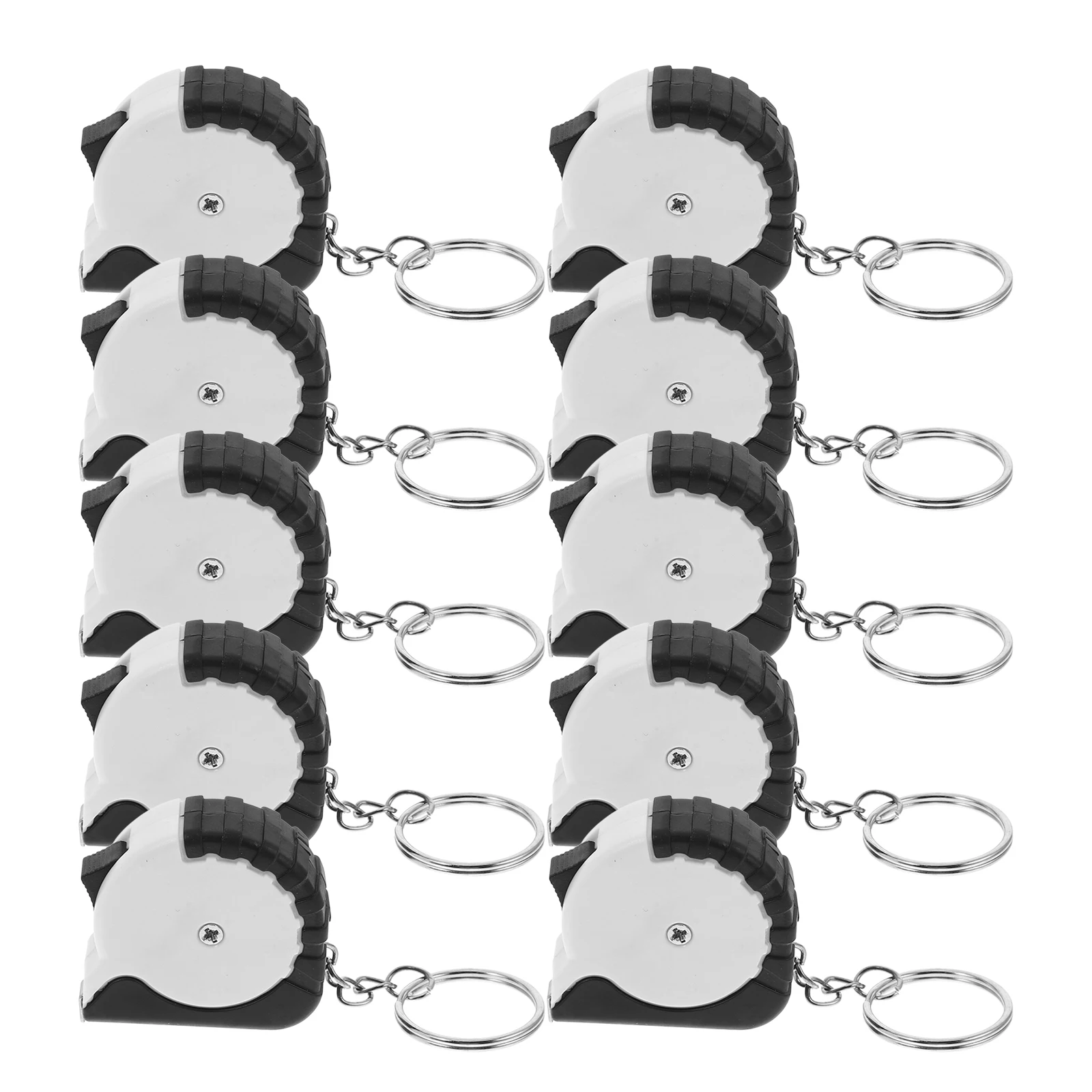 

10pcs Steel Tape Measure Keychain Portable Mini Retractable Metric Scale Pocket Measuring Tool for Home Engineering Tailoring
