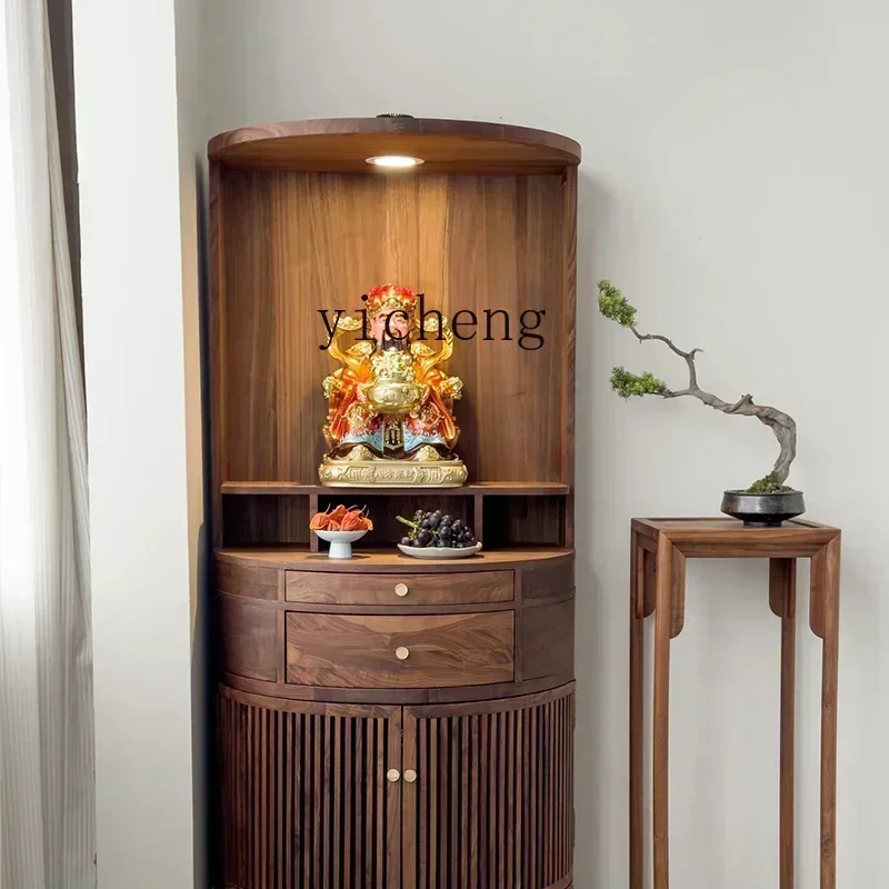 DSABuddhist Shrine Offering Altar Modern Light Luxury Small New Chinese Vertical Cabinet Living Room Utility Cabinet Solid