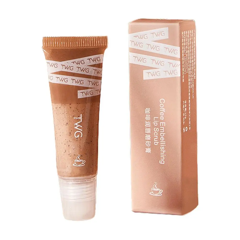 Café hidratante labial esfoliante labial cuidados com os lábios bálsamo labial esfoliante esfoliante labial limpeza esfoliante lábios café d1x1