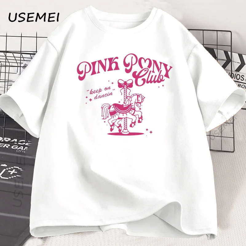 

Pink Pony Club T Shirt Midwest Princess Tour Tshirt Lesbian Pride Music T-Shirt Keep on Dancing Tee Shirt Oversized T-shirt