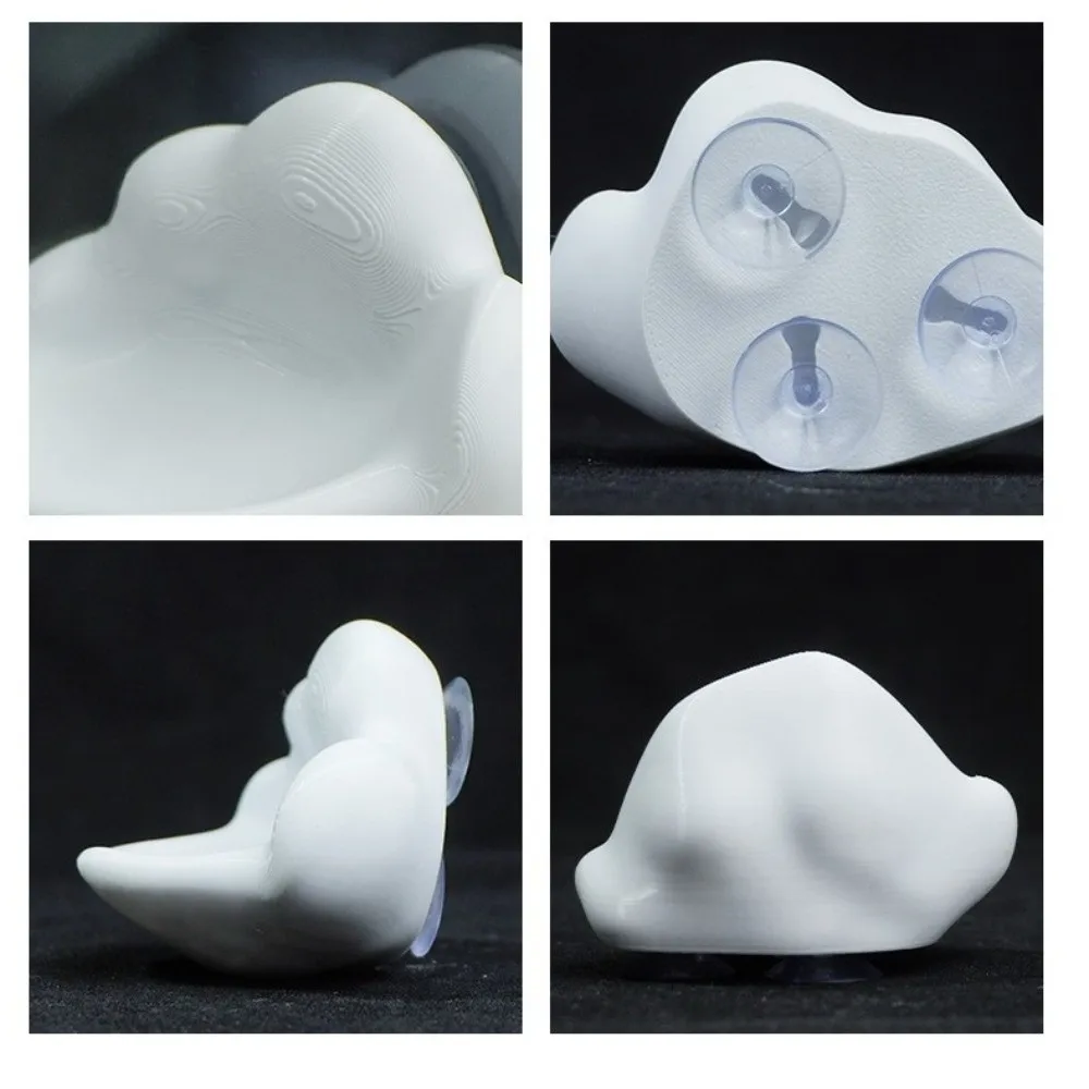 3D Printing Cloud Shaped Fish Tank Platform Creative Plastic Betta Fish Hammock Durable with Suction Cup Betta Resting Platform