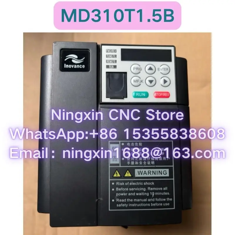 

Second-hand MD310T1.5B MD310T1.5B-N Inverter Functional test OK Fast delivery