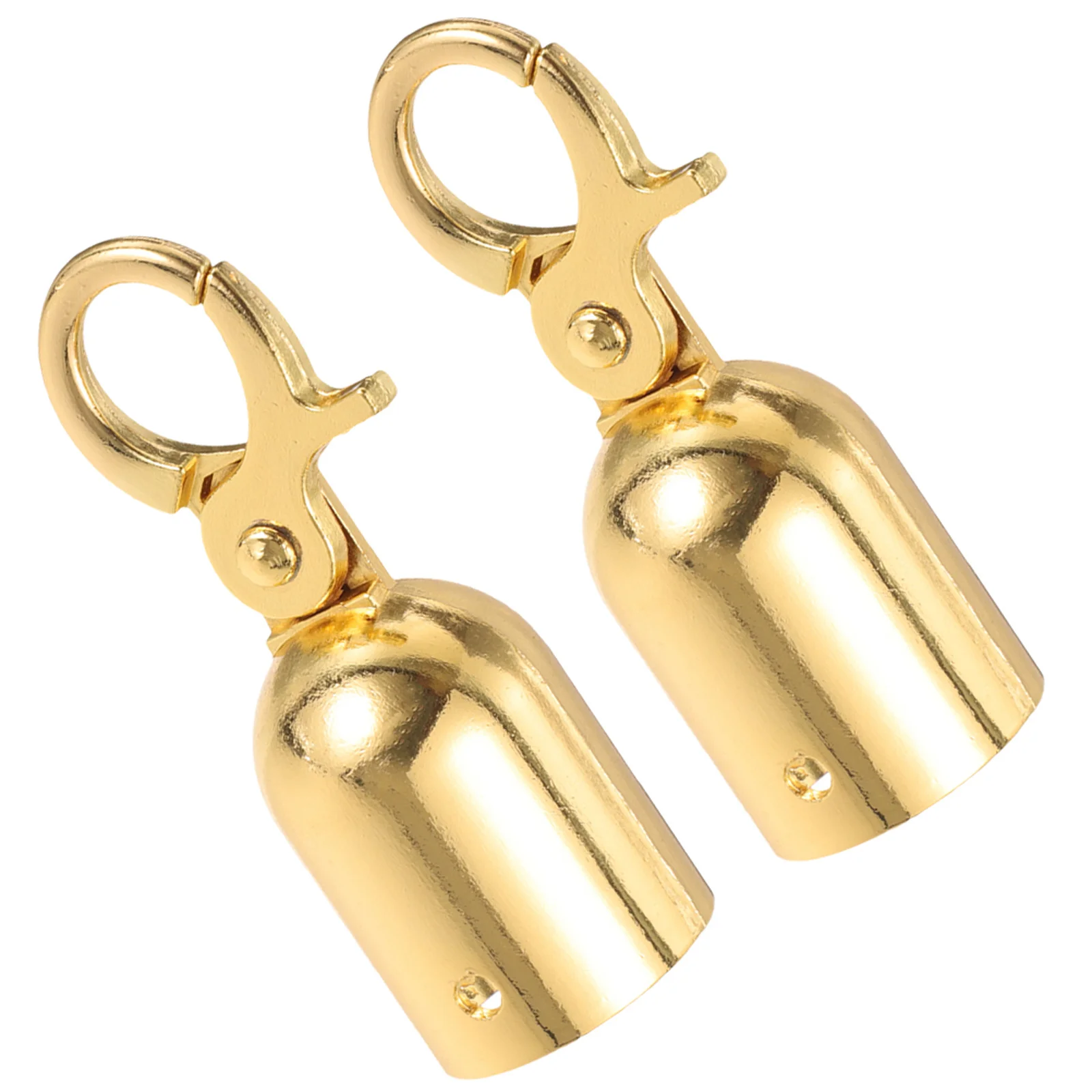 

2 Sets Stainless Steel Rope End Stoppers Snap Hook Cord End Caps For Crowd Control Queue Divider Decking Railing Fittings Cord