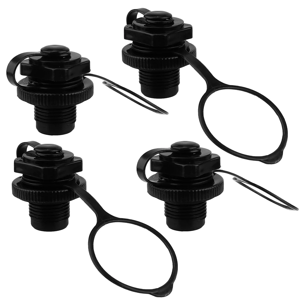 

4pcs PVC Boat Air Valves 22mm Thread High Pressure Inflation Accessories for Kayaks Canoes Anti Leak Design Spring Protection