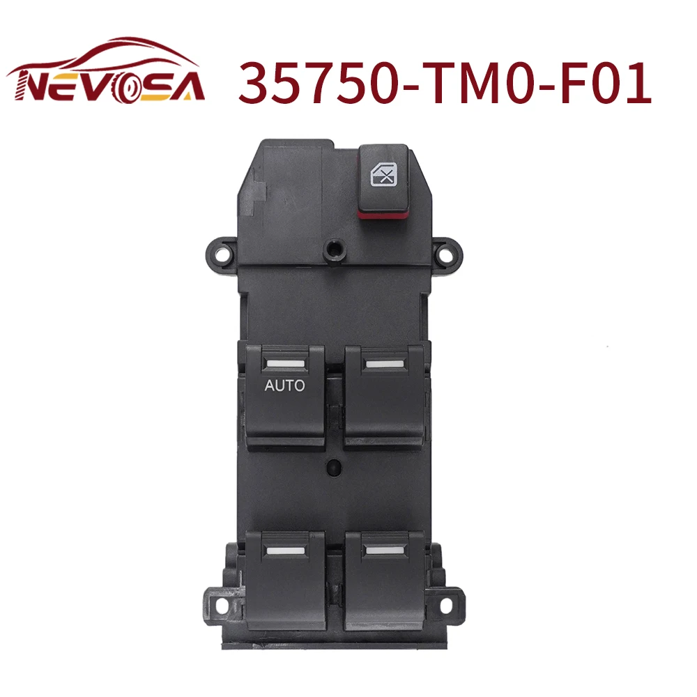 NEVOSA For Honda FIT 2009 For Honda City 2007-2012 Power Window Switch 35750-TM0-A01 35750TM0A01 35750-TM0-F01 35750TM0F01