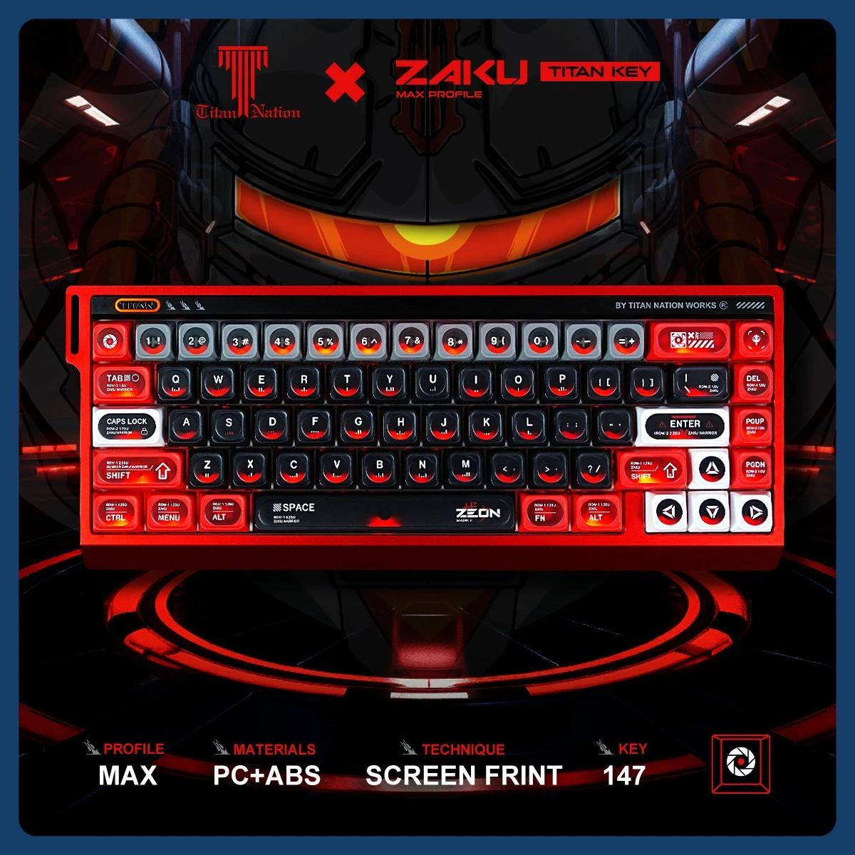 titan-nation-zaku-theme-keycap-147-touches-max-hauteur-peripherique-surface-magnetique-mat-pc-abs-translucide-keycaps-pour-claviers