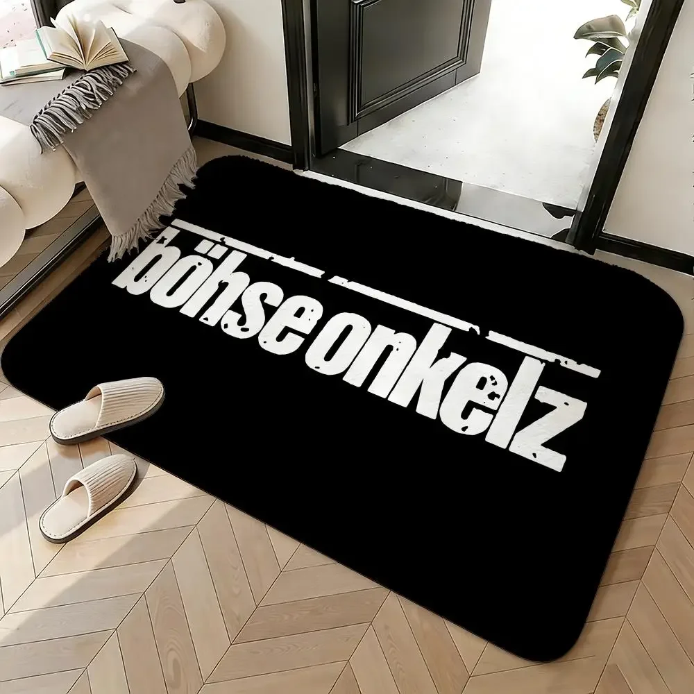 Soft Absorbent Non-Slip Rug Band B-Böhse Onkelz Floor Mat Home Decor Doormat Bedroom Floor Mat Shower Carpet
