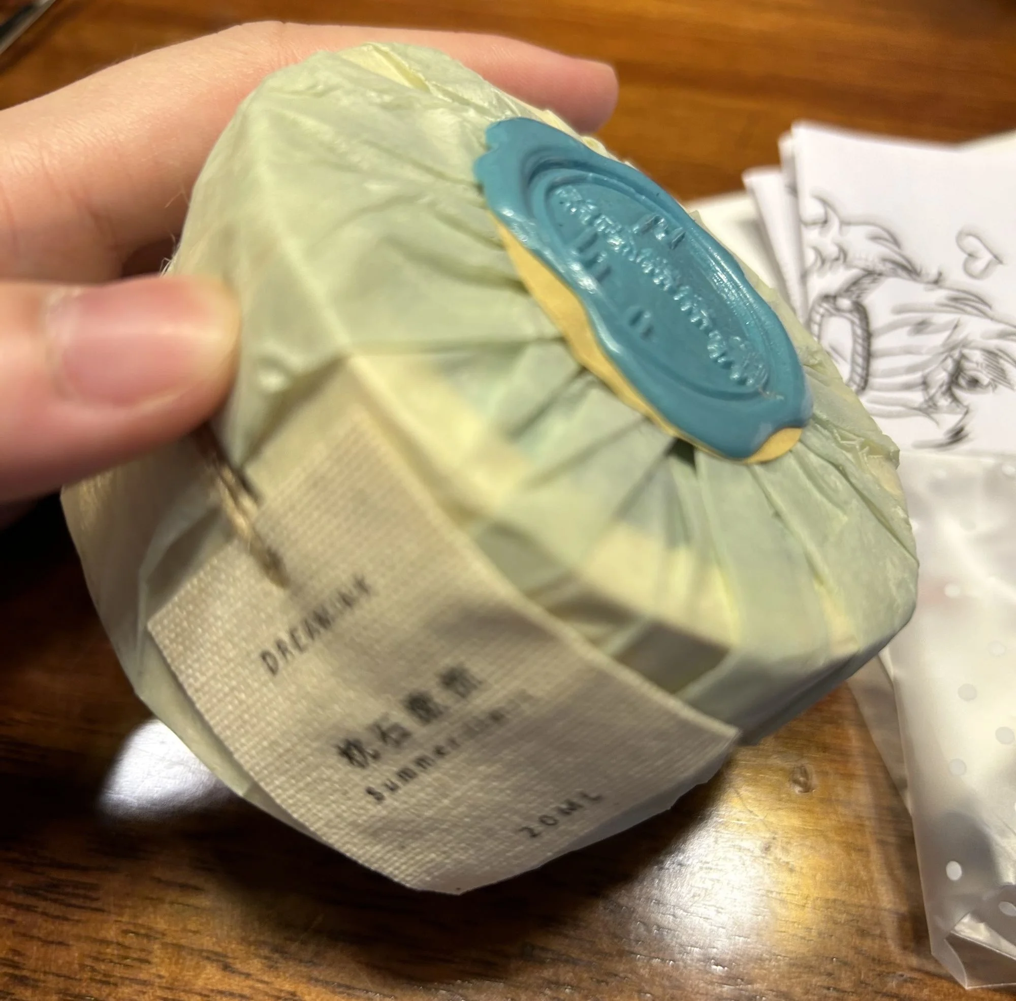 ◆ Summer Limited Edition   ◆Rabinse Stream Flow Chromatography Gradient Changing Gold Powder Ink