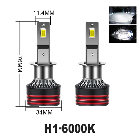 M8Pro H7 LED 30000LM Лампы для фар Canbus 300W H1 H4 H11 9012 HIR2 H3 9005 9006 HB3 HB4 Высокая мощность 6000K 5570 CSP Чипы 12V