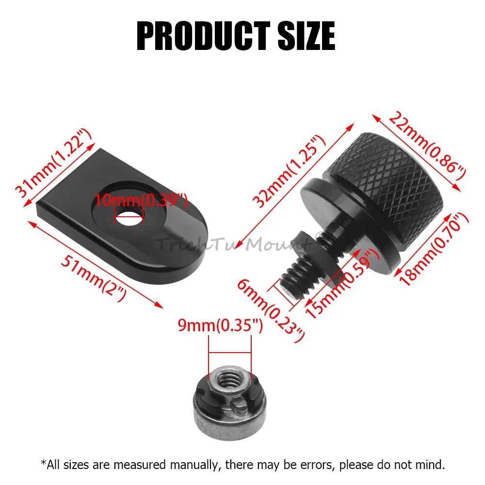 1 Set Aluminum Rear Fender Seat Bolt Screw Nut Fits For Harley Sportster 883 1200 Softail Fat Boy Dyna CVO Touring Motorcycle