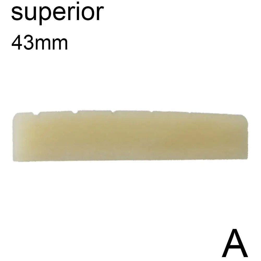 기타 미표백 본 너트, 어쿠스틱 2023 새들 포크 기타 너트, 새로운 본 빌더 DIY 루티에 브리지 S0T7, 43mm, 44mm, 45mm, 72mm, 74mm, 76mm
