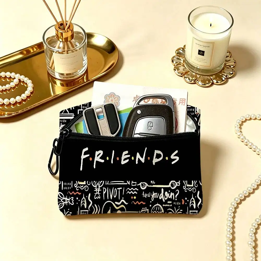 Classic F-Friends Series TV Wear-resistant Oxford Cloth Coin Purse Portable Backpack Hanging Card Storage Bag view 4