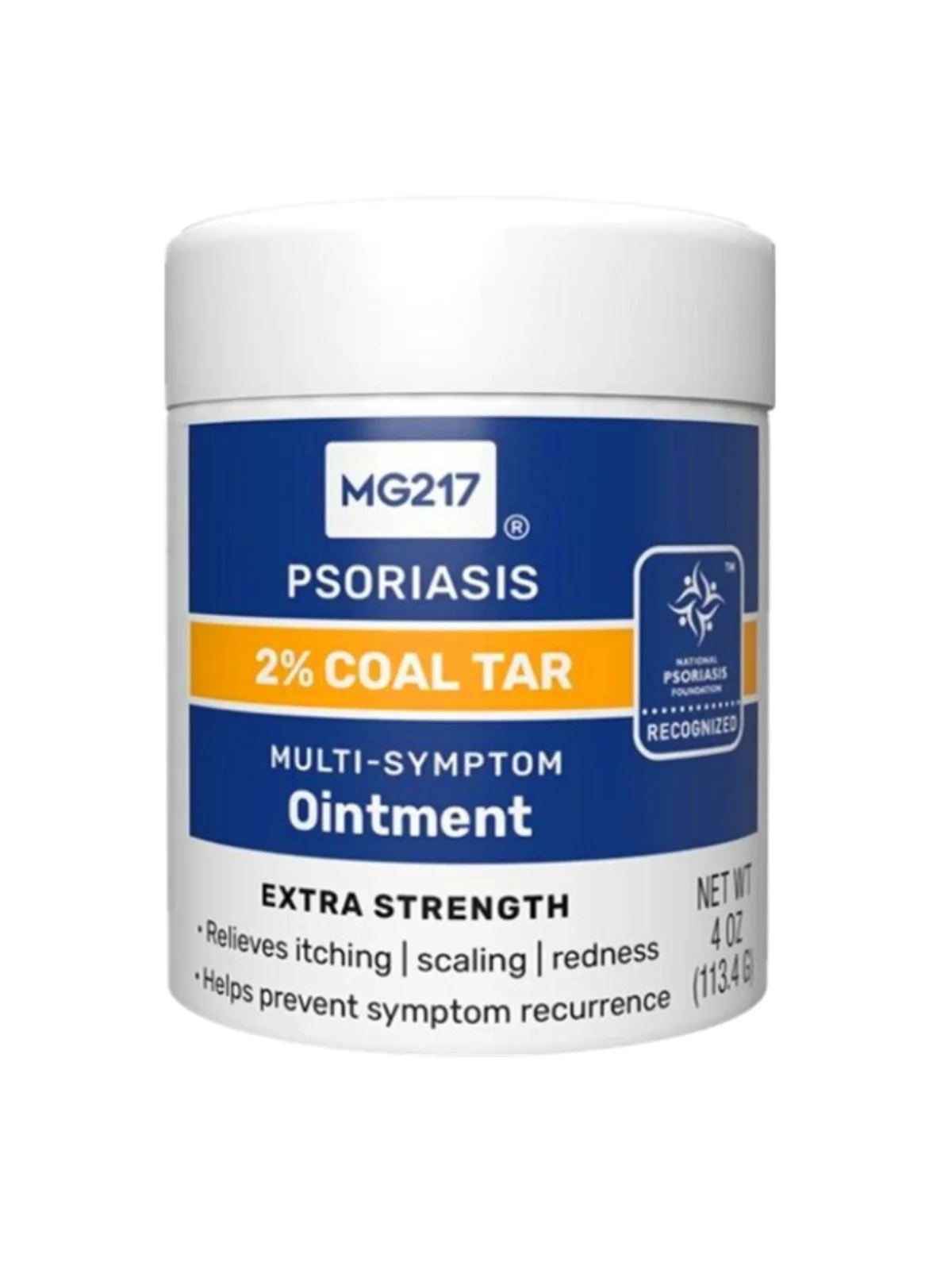 New Pack Original MG217 2% Coal Tar Multi Symptom Ointment Extra Strength 113.4g 4OZ